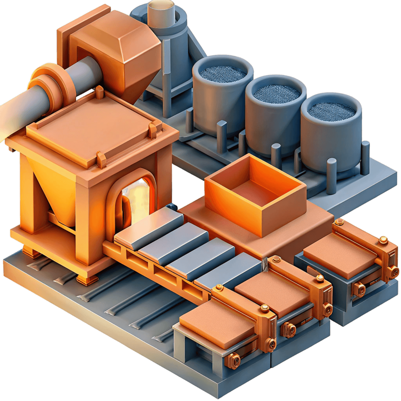 Линия выплавки металла