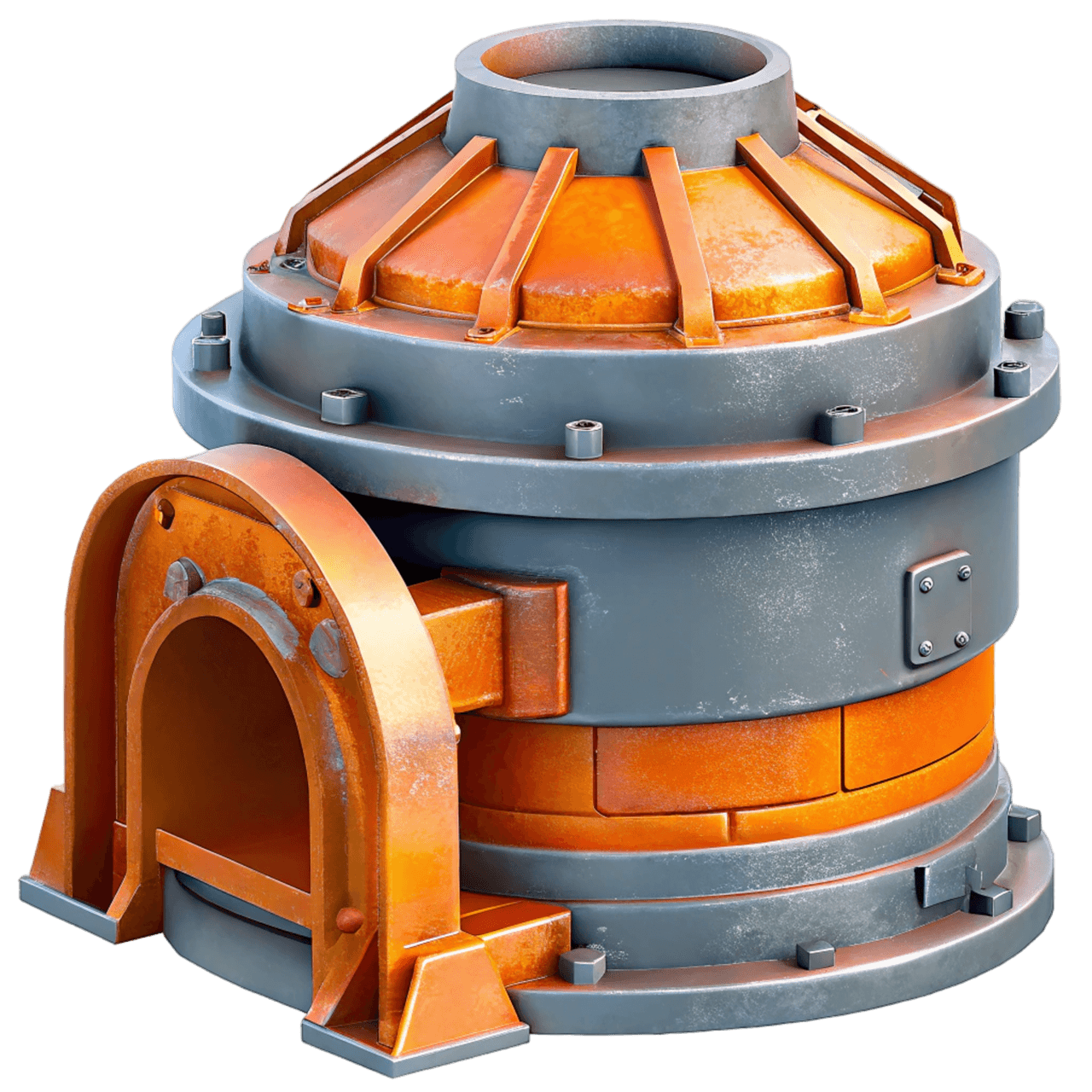 Печь круглая